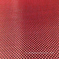 Tissu hybride aramide en carbone rouge 3k rouge 3K